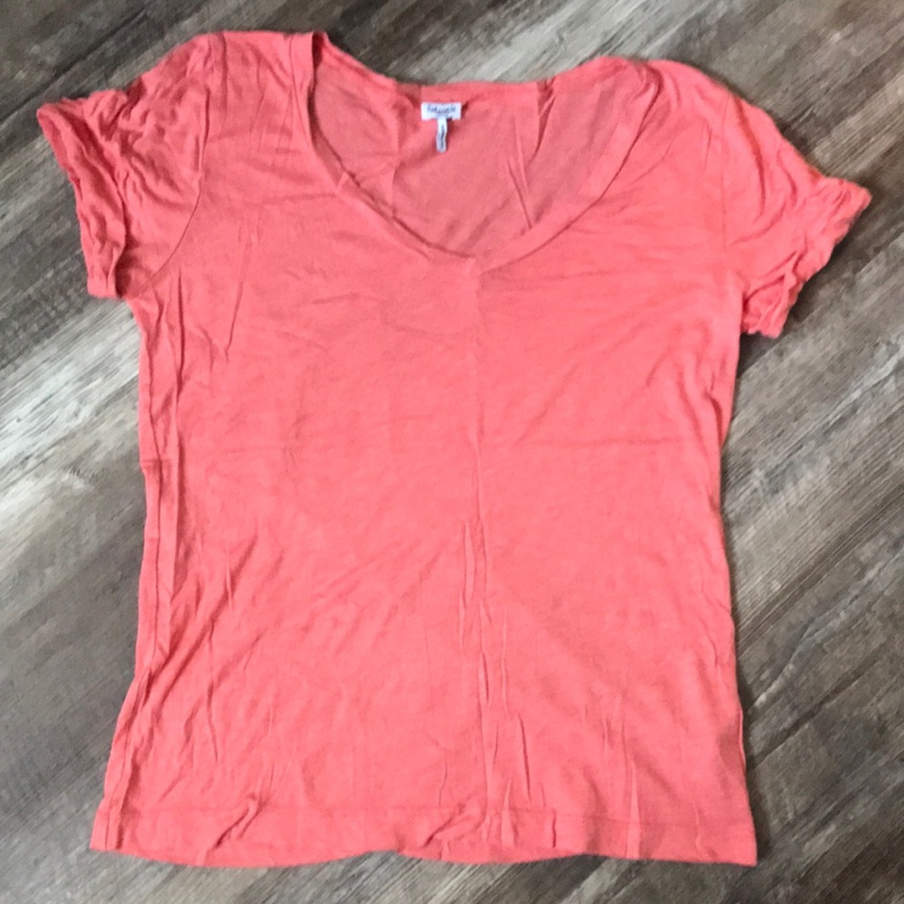 Splendid T-shirt, pink/salmon color, size M